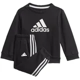 Adidas Unisex Baby I Bos Jog Ft Pants Set, Top:black/White Bottom:black/White, 74 EU