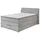 SUN GARDEN Boxspringbett LUKE 140 x 200 cm grau
