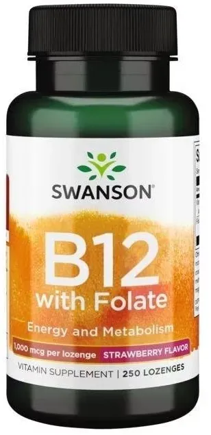 Swanson Vitamin B12 mit Folsäure 250 St