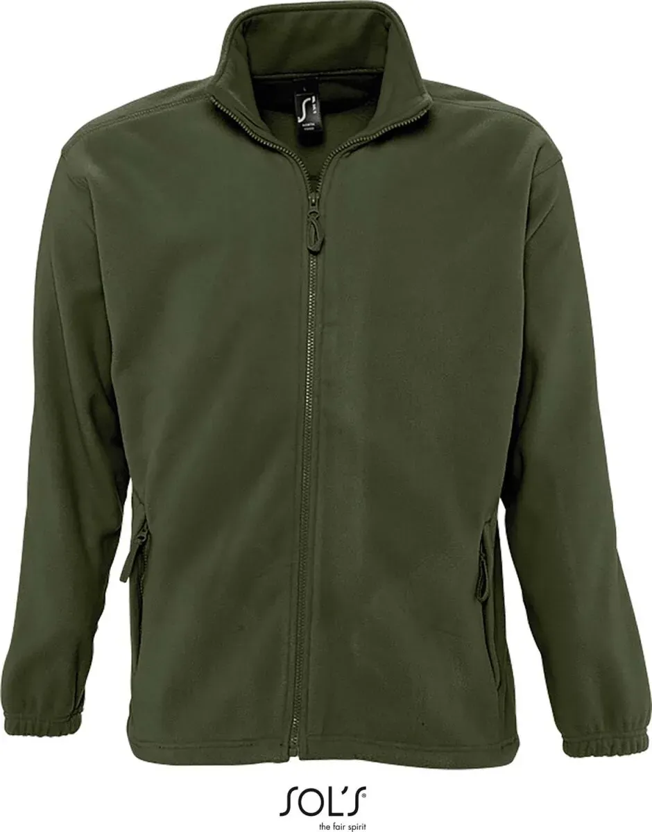 SOLS Herren Fleece Jacke Fleece-Jacke 55000 army L