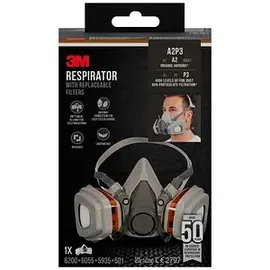 3M Maske 6002 A2P3 Grau 1 Set