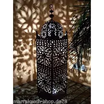Marrakesch Orient & Mediterran Interior Orient Laterne Frane 105 cm schwarz