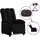 vidaXL Relaxsessel Elektrisch 93 x 101 x 93 cm Schwarz mit Rollen