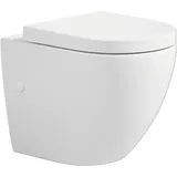 Duschmeister Cozy Wand-WC mit WC-Sitz Weiß