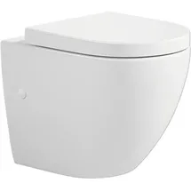 Duschmeister Cozy Wand-WC mit WC-Sitz Weiß