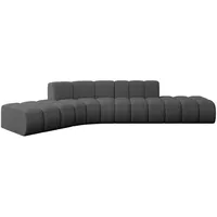 altdecor Ecksofa modulares Sofa Solven-L1 - 380x174x70 cm Grau