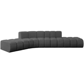 altdecor Ecksofa modulares Sofa Solven-L1 - 380x174x70 cm Grau