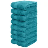 OTTO home Vanessa Handtuchset 30 x 50 cm petrol 8 St.