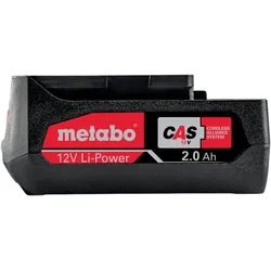 Metabo Li-Power Akkupack 12 V 2,0 Ah / 2000 mAh Li-Ion mit Ladestandanzeige ( 625406000 )