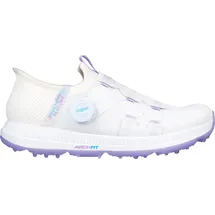 SKECHERS Elite 5 Slip In Golfschuh, white/lavendel
