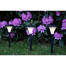Best Season Solarleuchte schwarz 37,5 x 11 cm 3er Set