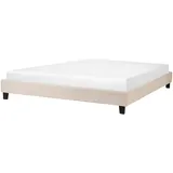 Beliani Polsterbett 180 x 200 cm Beige