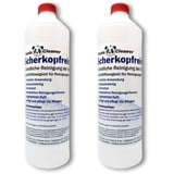 PANDACLEANER Scherkopfreiniger 2.0 2er-Set 2000ml - Nachfüllflüssigkeit für Reinigungskartuschen | Die günstige Alternative | Geeignet für Braun CCR Panasonic Philips Series Jet Clean