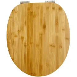 WC-Sitz ADOB "Bambus dunkel", braun, B:37cm H:5,8cm L:44,5cm, Holz, WC-Sitze, mit Absenkautomatik, geeignet für alle handelsüblichen WC's