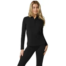 super.natural LUX Zip Polo schwarz XL