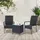 Juskys Yoro Stapelstuhl 8 St. 55 x 70 x 106 cm schwarz