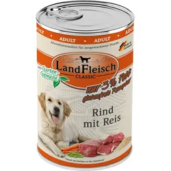 LandFleisch Hund Classic Rind mit Reis & Gartengemüse extra mager 6 x 400g