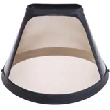 Wiederverwendbarer Kaffeefilter für 10–12 Tassen, kegelförmig, goldfarbenes Netz-Griffwerkzeug