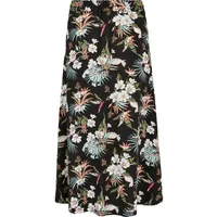 URBAN CLASSICS Viscose Kurzer Rock Black Mixed L