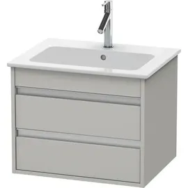 Duravit Waschtischunterschrank 2 Auszüge 60 x 48 x 47,5 cm Betongrau Matt