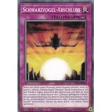 LDS2-DE046 - Schwarzvogel-Abschluss - Common - DE - im Set mit Ultrapro Toploader - Yugioh