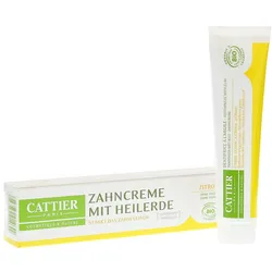 Cattier Zahncreme mit Heilerde Zitrone 75 ml