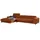 W.Schillig Eckcouch Leder 3-Sitzer Braun