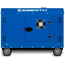 Eberth 8000W Diesel, Stromerzeuger mit 13,9 PS, 4-Takt Dieselmotor, 3-Phasen Stromgenerator mit 1x 400V, 2x 230V, 1x 12V,