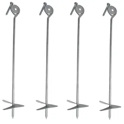 4x Bodenanker zum Eindrehen 58 cm feuerverzinkt Erdanker Grundanker Spielturm...