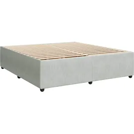 vidaXL Boxspringbett 180 x 200 cm Hellgrau