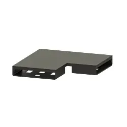Kessel Verbindungsstück 45102.01 Black gebürstet, Winkel 90 Grad
