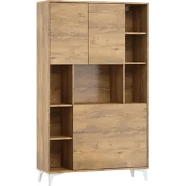 BIM Furniture / Klappbare megan 2 Schreibtisch Haushaltsbüro Computertisch burgunder eiche