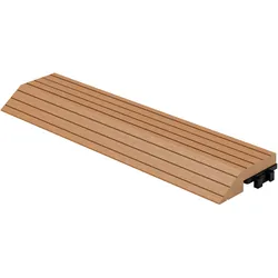 ML-Design WPC Abschlussleiste Abdeckleiste für WPC Terrassenfliesen Bodenbelag Hellbraun