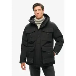 Superdry für Herren. M5011992A Taktischer Parka Everest schwarz (M), Lässig, Recyceltes Polyester, Nachhaltig