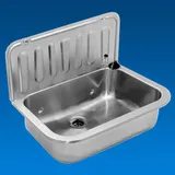 Edelstahl Ausgussbecken Spülbecken Waschbecken rostfreier Stahl Becken