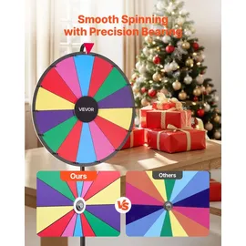 Vevor Glücksrad Drehrad 61 cm 14 Slots mit Stativ
