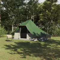 VidaXL Familienzelt Tipi Grün 10-Personen Wasserfest