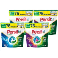 Persil Set 2x Universal & 2x Color 4in1 DISCS 304 Waschladungen (4x 76WL), Vollwaschmittel & Color Waschmittel Tiefenrein, für reine Wäsche und hygienische Frische für die Maschine