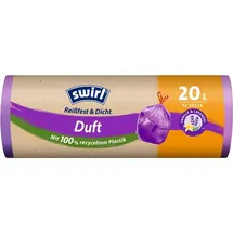 Swirl Duft-Müllbeutel Vanille-Lavendel 20 L Reißfest & Rolle 12 Stück