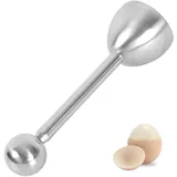 Eierköpfer aus Edelstahl,Eieröffner,Eierschäler,Eierpiekser,Eier Piekser,Eisollbruchstellenverursacher Ei öffner,Eggsecutor,Clack Eierschalensollbruchstellenverursacher für Eggs Cutter,Cracker Topper