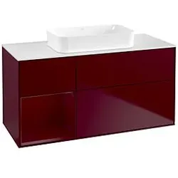 Villeroy und Boch Finion Waschtischunterschrank G701HBHB 120x60,3x50,1cm, Regal rechts Peony, Peony Matt