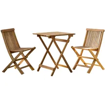 Tikamoon Bistro Set 2-tlg. Braun