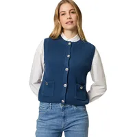 Zero Strickweste mit Knopfleiste Ensign Blue,42 | 42