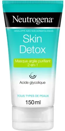 Neutrogena Skin Detox Reinigende 2-in-1 Tonerd-Maske Glykolsäure Alle Hauttypen Tube 150ml