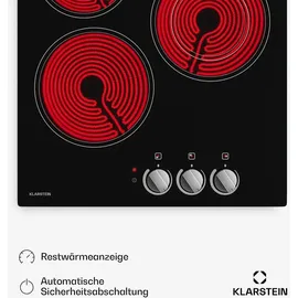 Klarstein Glaskeramikkochfeld 45 cm 3 Zonen