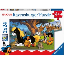 Ravensburger Puzzle Yakari und seine Freunde, 24 Puzzleteile, Made in Europe, FSC® - schützt Wald - weltweit bunt