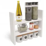 matkam Küchenregal Holzwerkstoff 44x40x12 cm Weiß