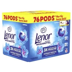 Lenor All in 1 PODS Universalwaschmittel Aprilfrisch 8700216707756 , 1 Packung = 76 Pods à 19,5 g