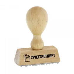 Holzstempel ZWEITSCHRIFT (50 x 9 mm) Textstempel
