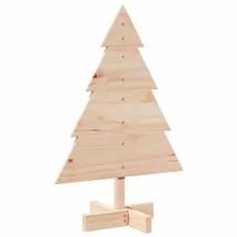 vidaXL Weihnachtsbaum Holz zum Schmücken Mehrfarbig 70 cm